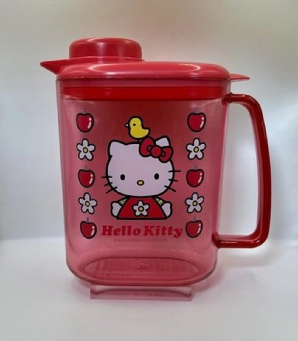 Sanrio Vintage Hello Kitty Red Plastic Pitcher 1998 - RARE